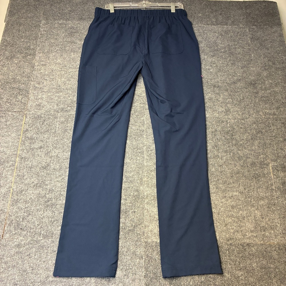 Koi Scrub Pants Womens Medium Navy Blue Excellent Stretch Lightweight Drawstring - Picture 2 of 5